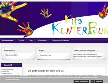 Tablet Screenshot of kitakunterbunt.com